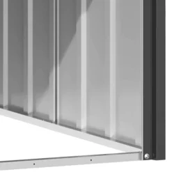 vidaXL Casa de perro acero galvanizado 116,5x103x81,5 cm Antracita Outlet