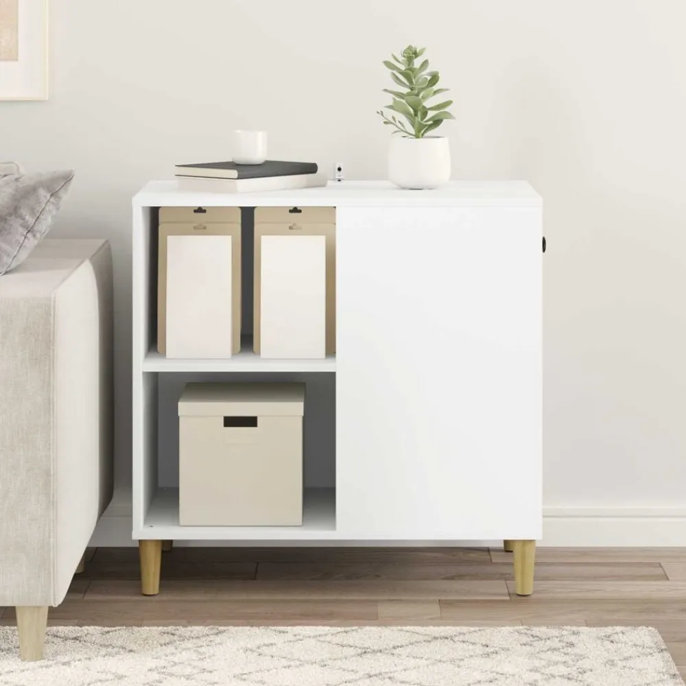 vidaXL Casa para Gatos 72 x 42.5 x 70 cm Madera de ingeniería White Best