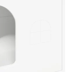 vidaXL Casa para Gatos 51 x 30 x 52 cm Madera de ingeniería White