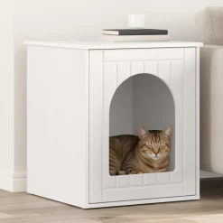 vidaXL Casa para Gatos 53 x 52 x 62 cm Madera de ingeniería White Hot