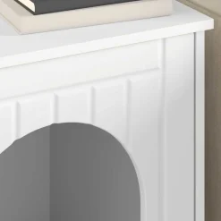 vidaXL Casa para Gatos 53 x 52 x 62 cm Madera de ingeniería White Hot