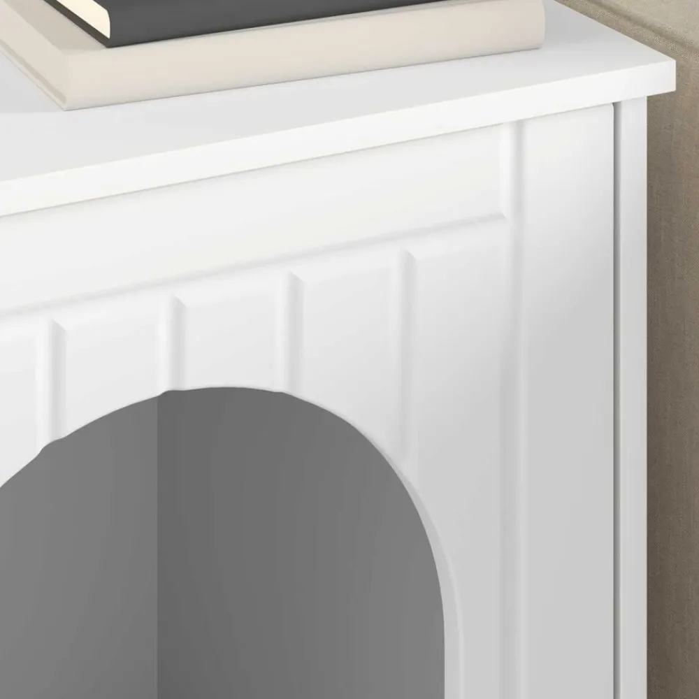 vidaXL Casa para Gatos 53 x 52 x 62 cm Madera de ingeniería White Hot