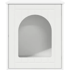 vidaXL Casa para Gatos 53 x 52 x 62 cm Madera de ingeniería White Hot