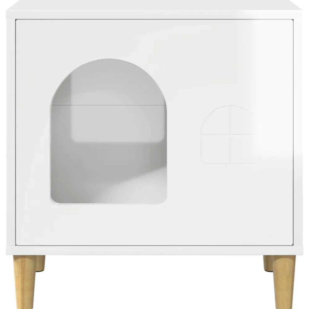 vidaXL Productos Para Mascotas-Casa para Gatos 51 x 30 x 52 cm Madera de ingeniería