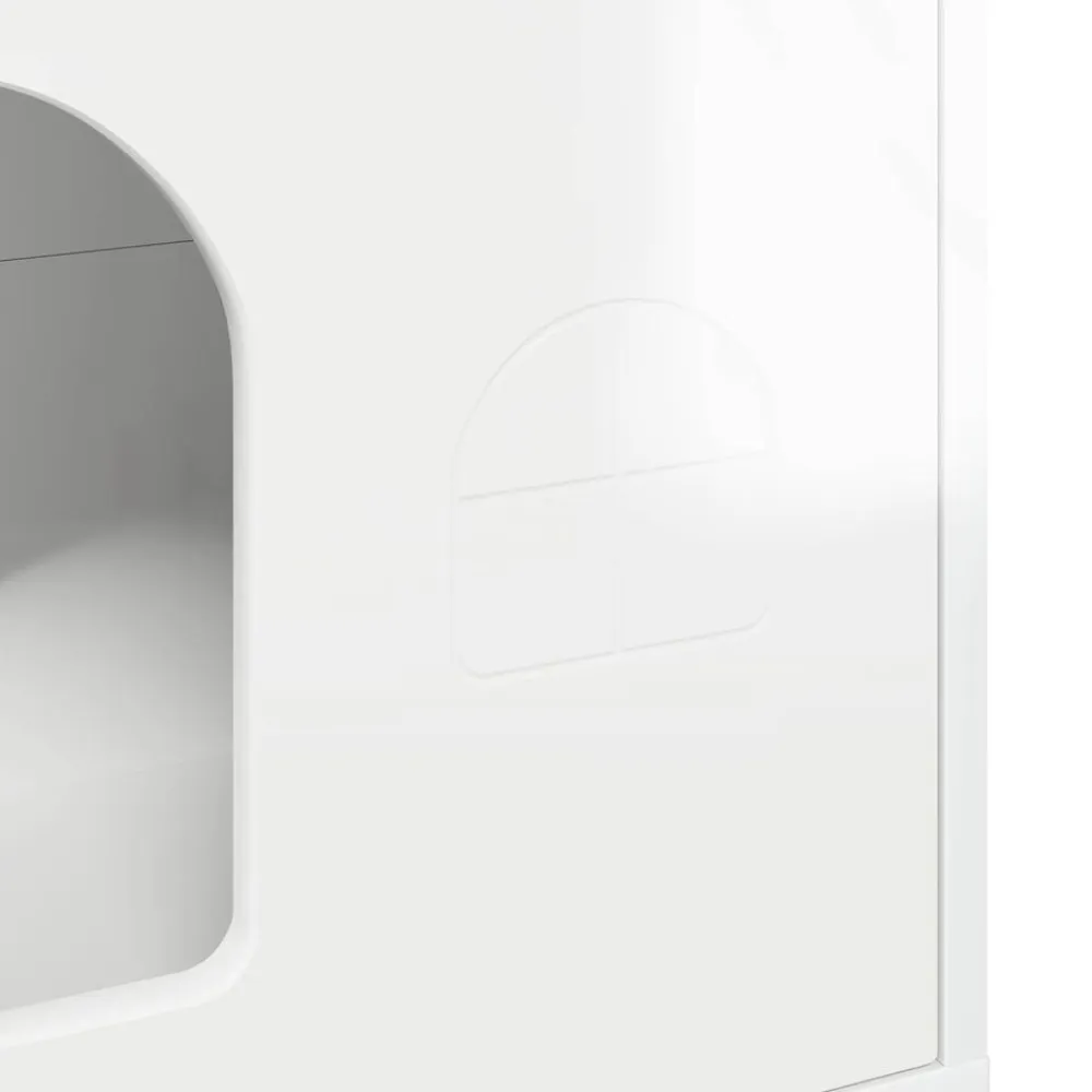 vidaXL Productos Para Mascotas-Casa para Gatos 51 x 30 x 52 cm Madera de ingeniería