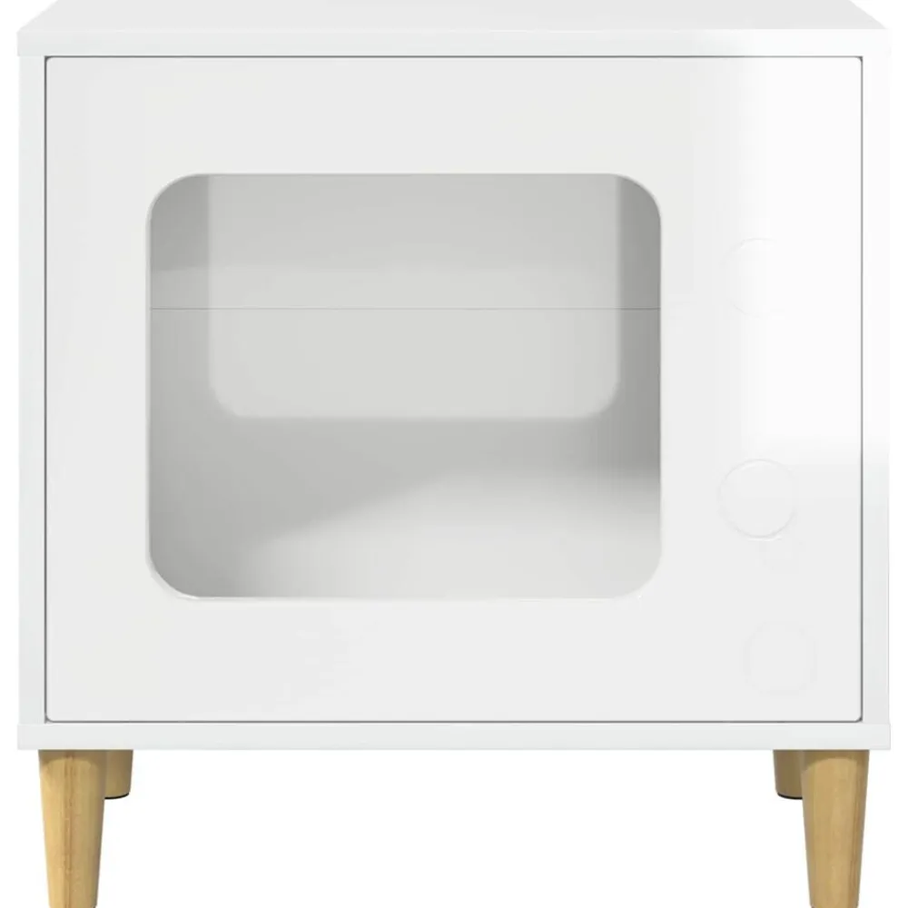 vidaXL Casa para Gatos 51 x 30 x 52 cm Madera de ingeniería brillante Online