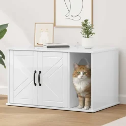 vidaXL Productos Para Mascotas-Casa para Gatos 85 x 55 x 50 cm Madera de ingeniería