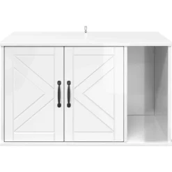 vidaXL Productos Para Mascotas-Casa para Gatos 85 x 55 x 50 cm Madera de ingeniería