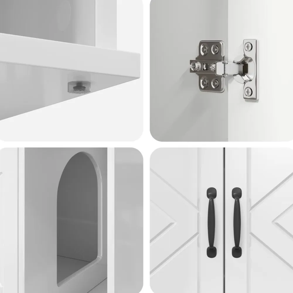 vidaXL Productos Para Mascotas-Casa para Gatos 85 x 55 x 50 cm Madera de ingeniería