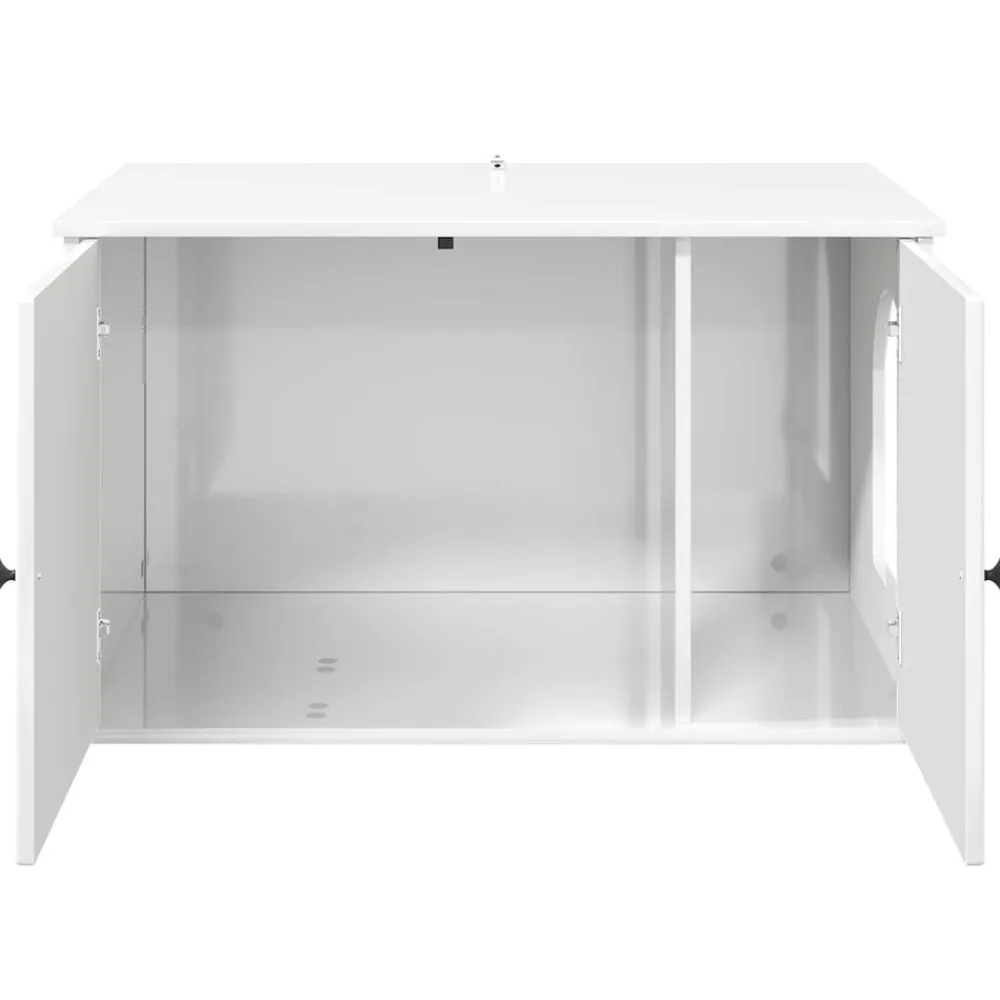 vidaXL Casa para Gatos 85 x 55 x 50 cm Madera de ingeniería brillante Sale