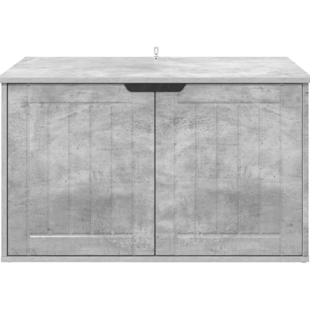 vidaXL Productos Para Mascotas-Casa para Gatos Concreto 85 x 55 x 50,5 cm Madera de ingeniería