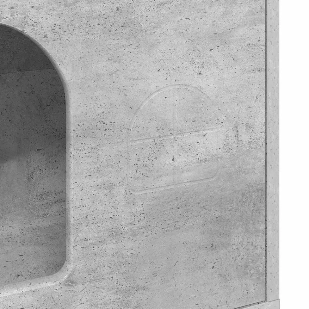 vidaXL Productos Para Mascotas-Casa para Gatos Concreto 51 x 30 x 52 cm Madera de ingeniería