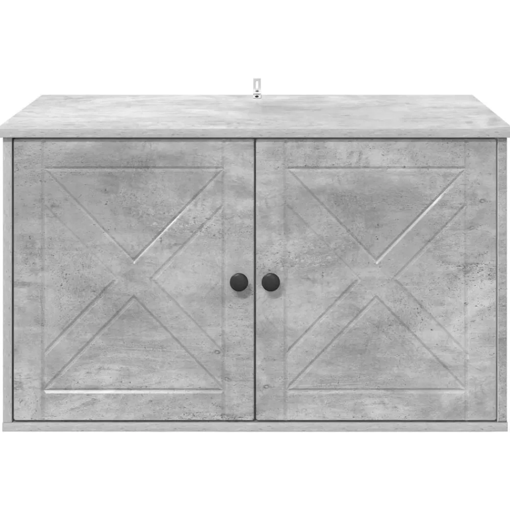 vidaXL Productos Para Mascotas-Casa para Gatos Concreto 85 x 55 x 50 cm Madera de ingeniería