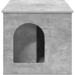 vidaXL Productos Para Mascotas-Casa para Gatos Concreto 85 x 55 x 50 cm Madera de ingeniería