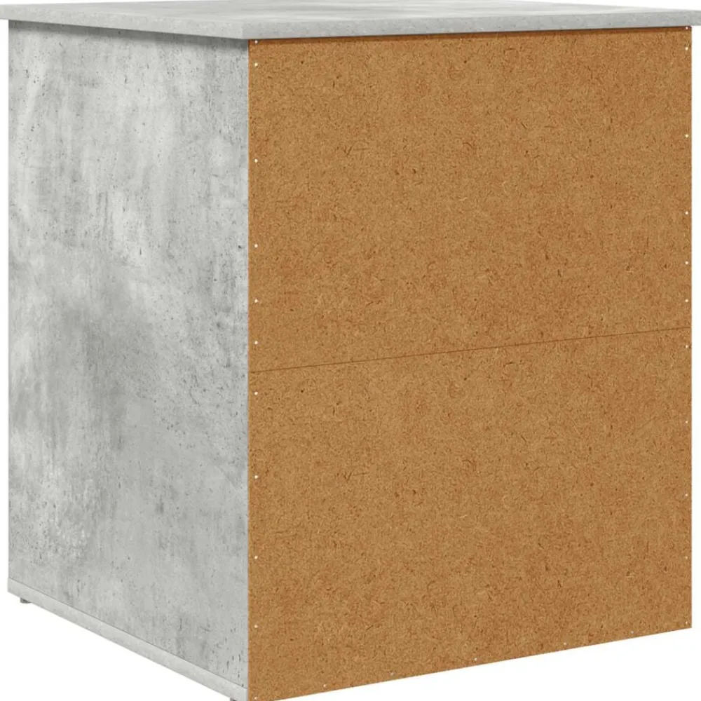 vidaXL Productos Para Mascotas-Casa para Gatos Concreto 53 x 52 x 62 cm Madera de ingeniería