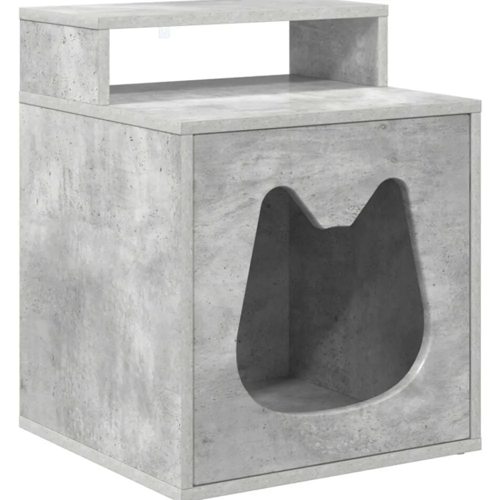 vidaXL Casa para Gatos Concreto 42,5 x 40 x 53,5 cm Gris hormigón Clearance