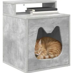 vidaXL Casa para Gatos Concreto 42,5 x 40 x 53,5 cm Gris hormigón Clearance