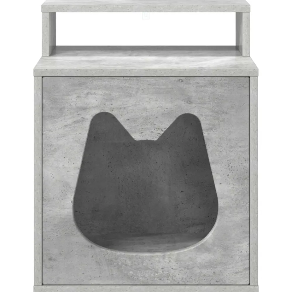 vidaXL Casa para Gatos Concreto 42,5 x 40 x 53,5 cm Gris hormigón Clearance