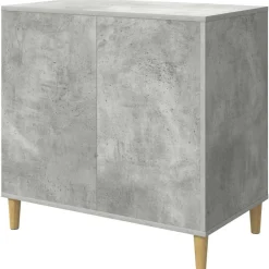 vidaXL Casa para Gatos Concreto 72 x 42.5 x 70 cm Madera de ingeniería Gris hormigón