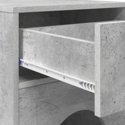 vidaXL Casa para Gatos Concreto 72 x 42.5 x 70 cm Madera de ingeniería Gris hormigón