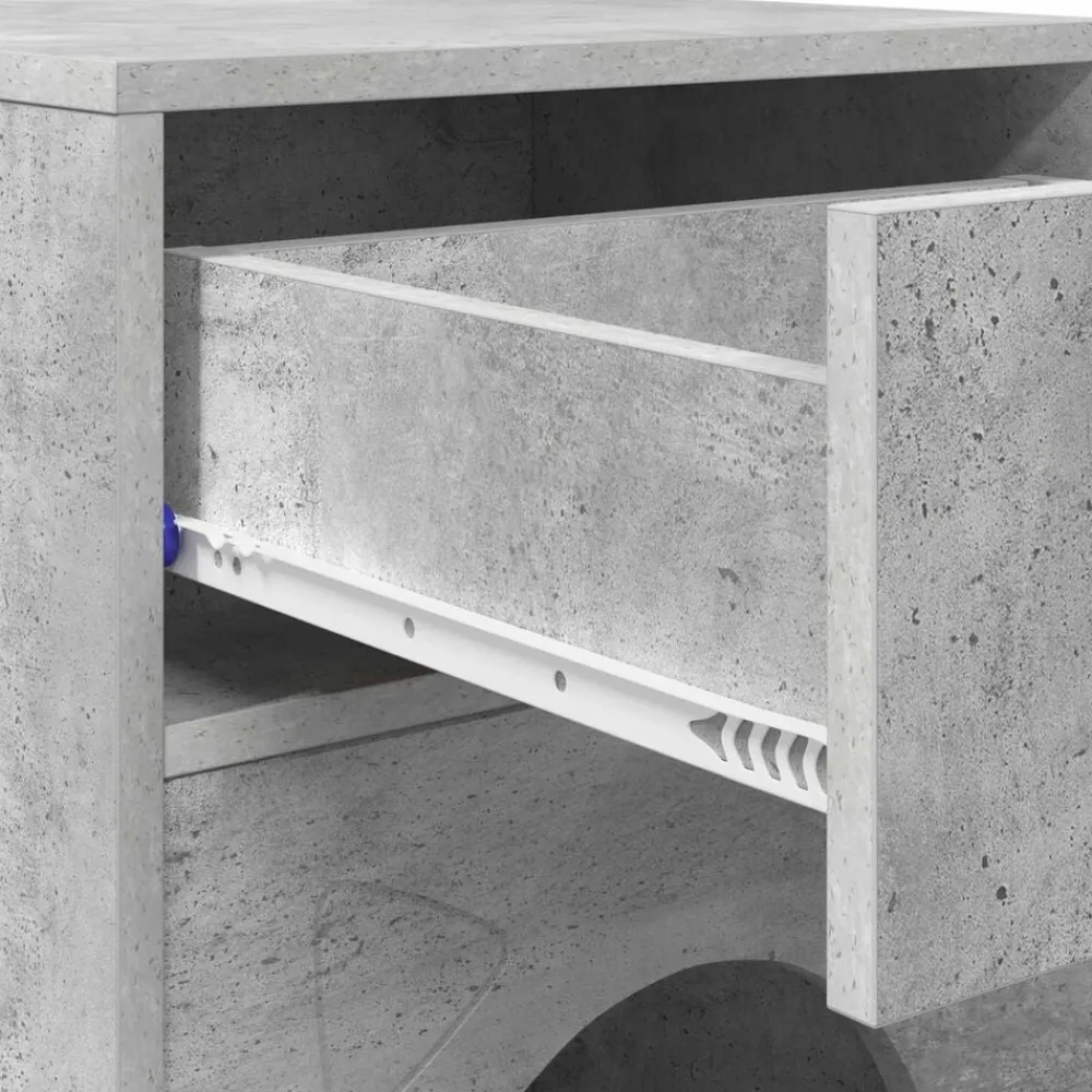 vidaXL Casa para Gatos Concreto 72 x 42.5 x 70 cm Madera de ingeniería Gris hormigón