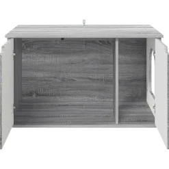 vidaXL Casa para Gatos 85 x 55 x 50,5 cm Gris sonoma Outlet