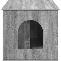vidaXL Casa para Gatos 85 x 55 x 50,5 cm Gris sonoma Outlet