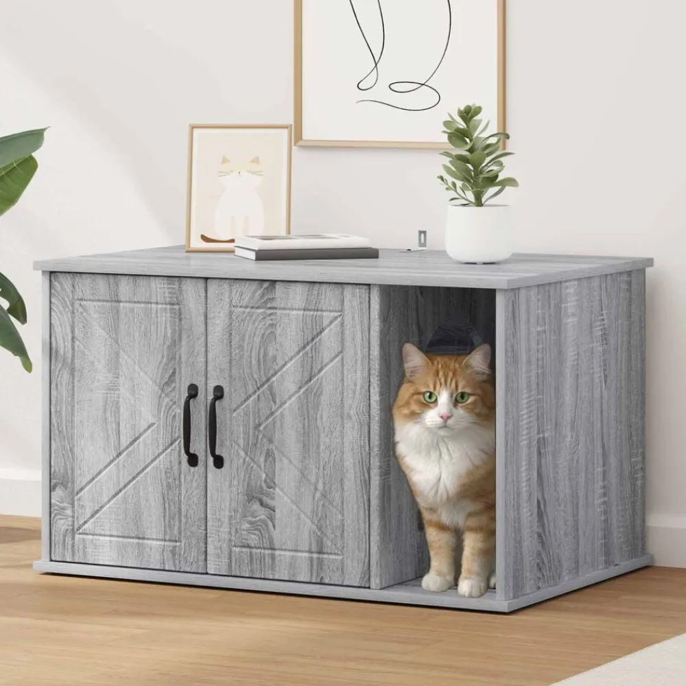 vidaXL Productos Para Mascotas-Casa para Gatos 85 x 55 x 50 cm