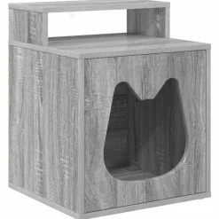 vidaXL Casa para Gatos 42,5 x 40 x 53,5 cm Gris sonoma Best