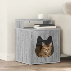 vidaXL Casa para Gatos 42,5 x 40 x 53,5 cm Gris sonoma Best