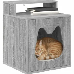 vidaXL Casa para Gatos 42,5 x 40 x 53,5 cm Gris sonoma Best