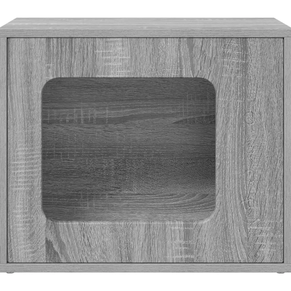 vidaXL Casa para Gatos 51 x 30 x 42,5 cm Gris sonoma
