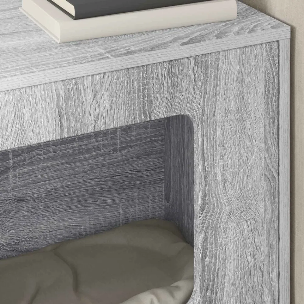 vidaXL Casa para Gatos 51 x 30 x 52 cm Gris sonoma Sale