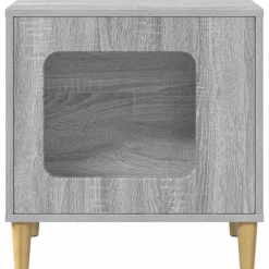 vidaXL Casa para Gatos 51 x 30 x 52 cm Gris sonoma Sale