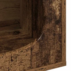 vidaXL Casa para Gatos Madera vieja 42,5 x 40 x 53,5 cm Madera envejecida Outlet