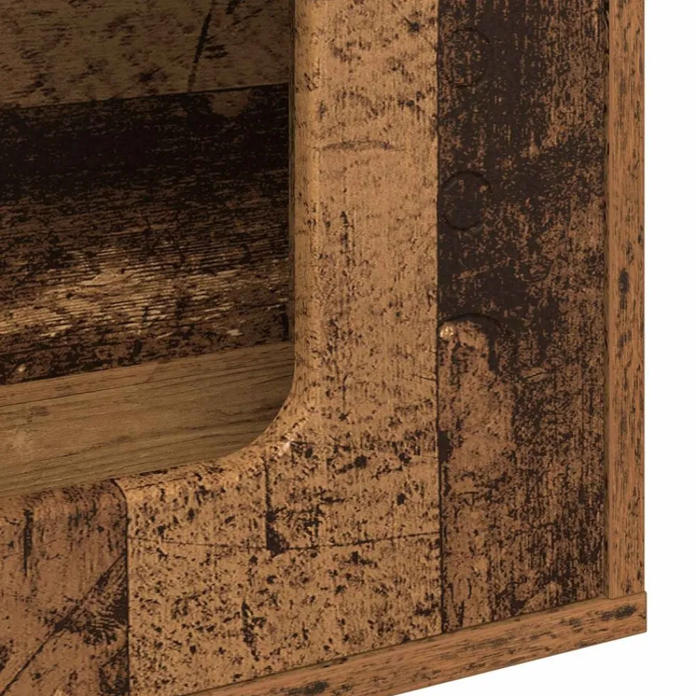 vidaXL Casa para Gatos Madera vieja 51 x 30 x 42,5 cm Madera envejecida Outlet