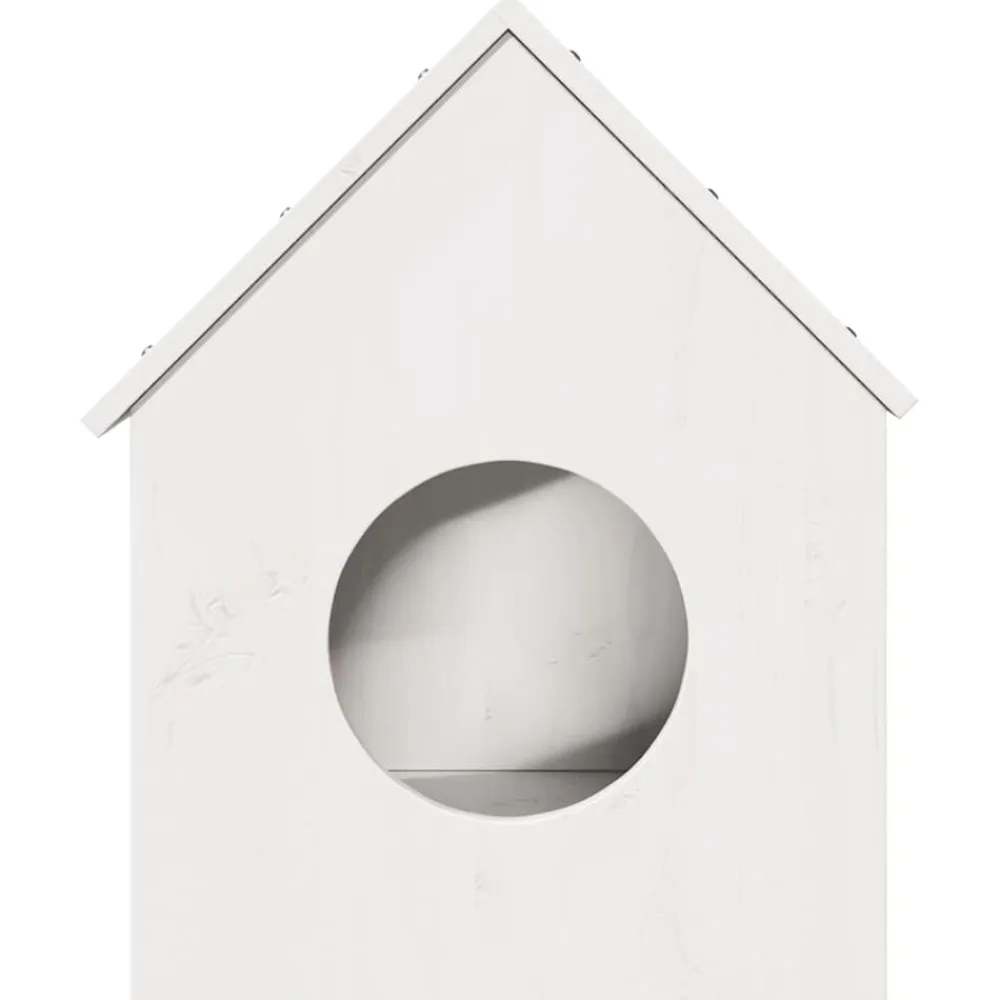 vidaXL Productos Para Mascotas-Casa para gatos madera maciza pino blanca 41x50x50 cm