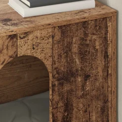vidaXL Casa para Gatos Madera vieja 51 x 30 x 52 cm Madera envejecida Hot