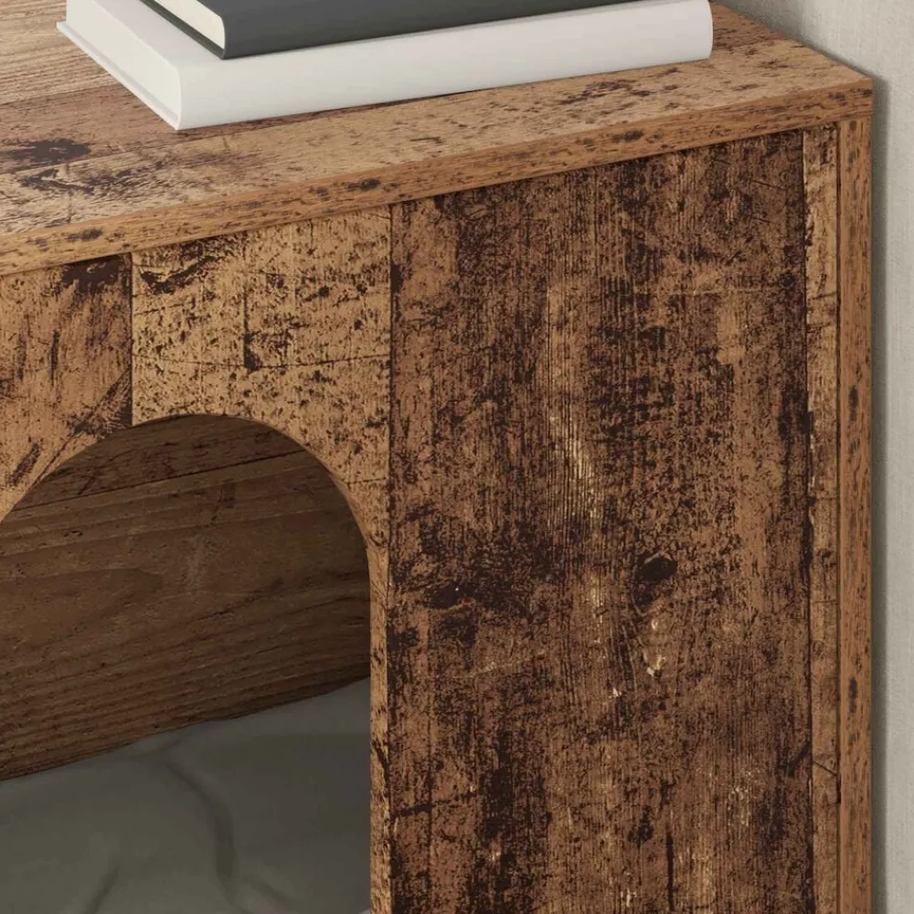 vidaXL Casa para Gatos Madera vieja 51 x 30 x 52 cm Madera envejecida Hot