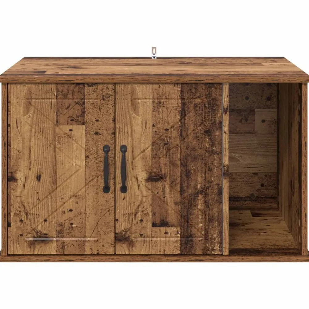 vidaXL Productos Para Mascotas-Casa para Gatos Madera vieja 85 x 55 x 50 cm