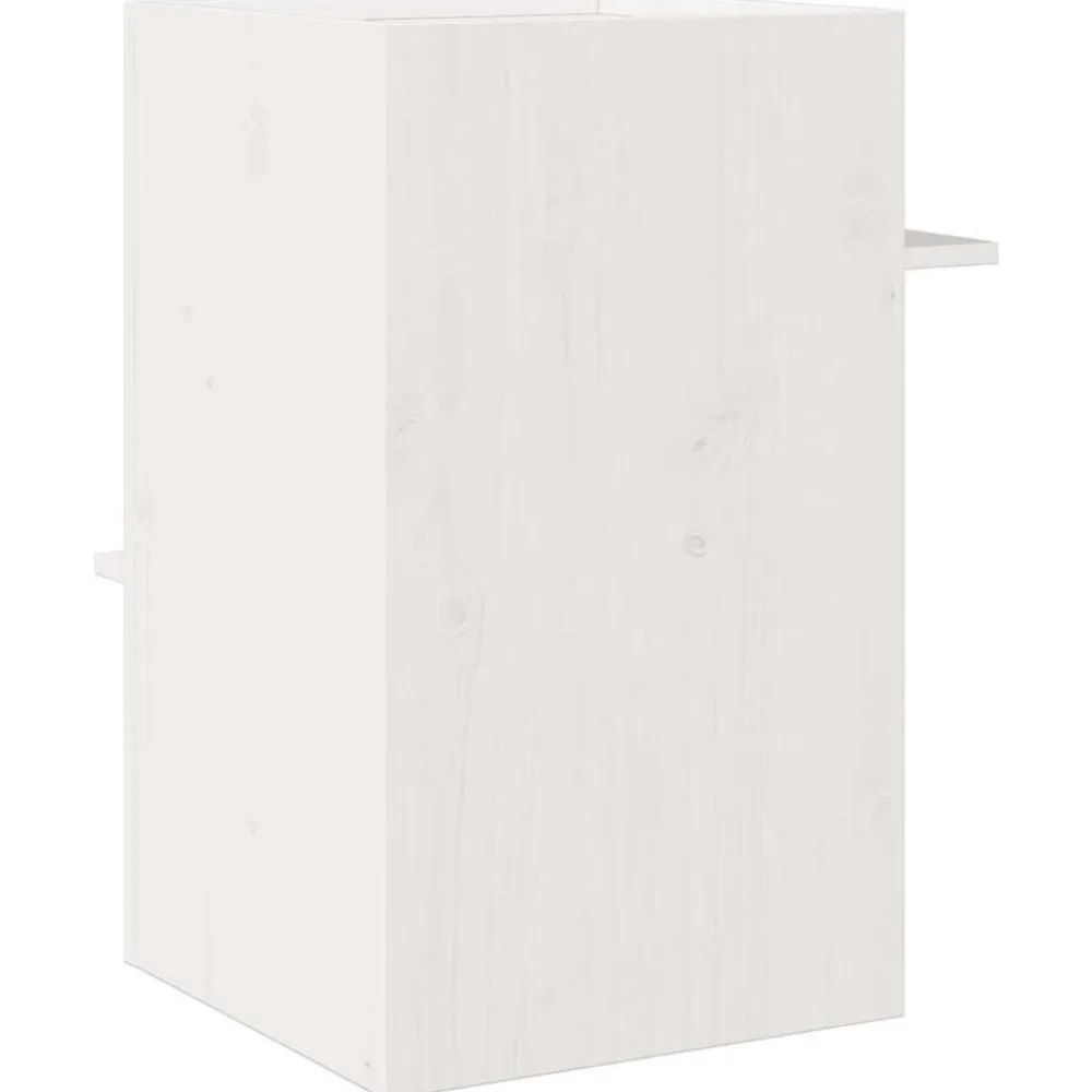 vidaXL Productos Para Mascotas-Casa para gatos madera maciza pino blanca 43x43x60 cm