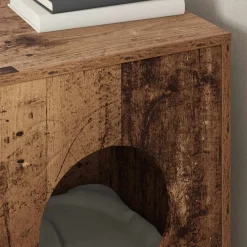 vidaXL Casa para Gatos Madera vieja 42,5 x 40 x 53 cm Madera envejecida Best