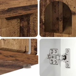 vidaXL Casa para Gatos Madera vieja 85 x 55 x 50,5 cm Madera envejecida Hot
