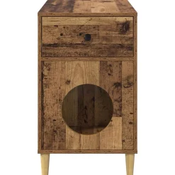 vidaXL Productos Para Mascotas-Casa para Gatos Madera vieja 72 x 42.5 x 70 cm