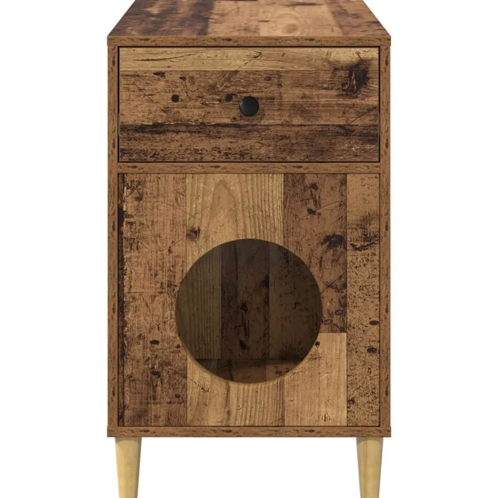 vidaXL Productos Para Mascotas-Casa para Gatos Madera vieja 72 x 42.5 x 70 cm