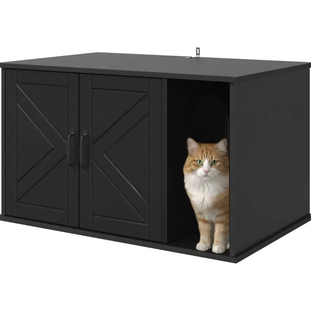 vidaXL Productos Para Mascotas-Casa para Gatos 85 x 55 x 50 cm Madera de ingeniería