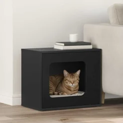vidaXL Productos Para Mascotas-Casa para Gatos 51 x 30 x 42,5 cm Madera de ingeniería
