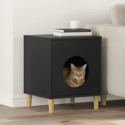 vidaXL Productos Para Mascotas-Casa para Gatos 42,5 x 40 x 53 cm Madera de ingeniería