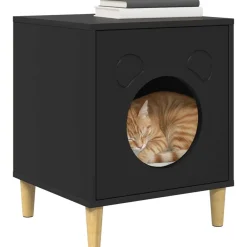 vidaXL Productos Para Mascotas-Casa para Gatos 42,5 x 40 x 53 cm Madera de ingeniería