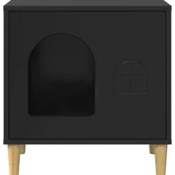 vidaXL Productos Para Mascotas-Casa para Gatos 51 x 30 x 52 cm Madera de ingeniería